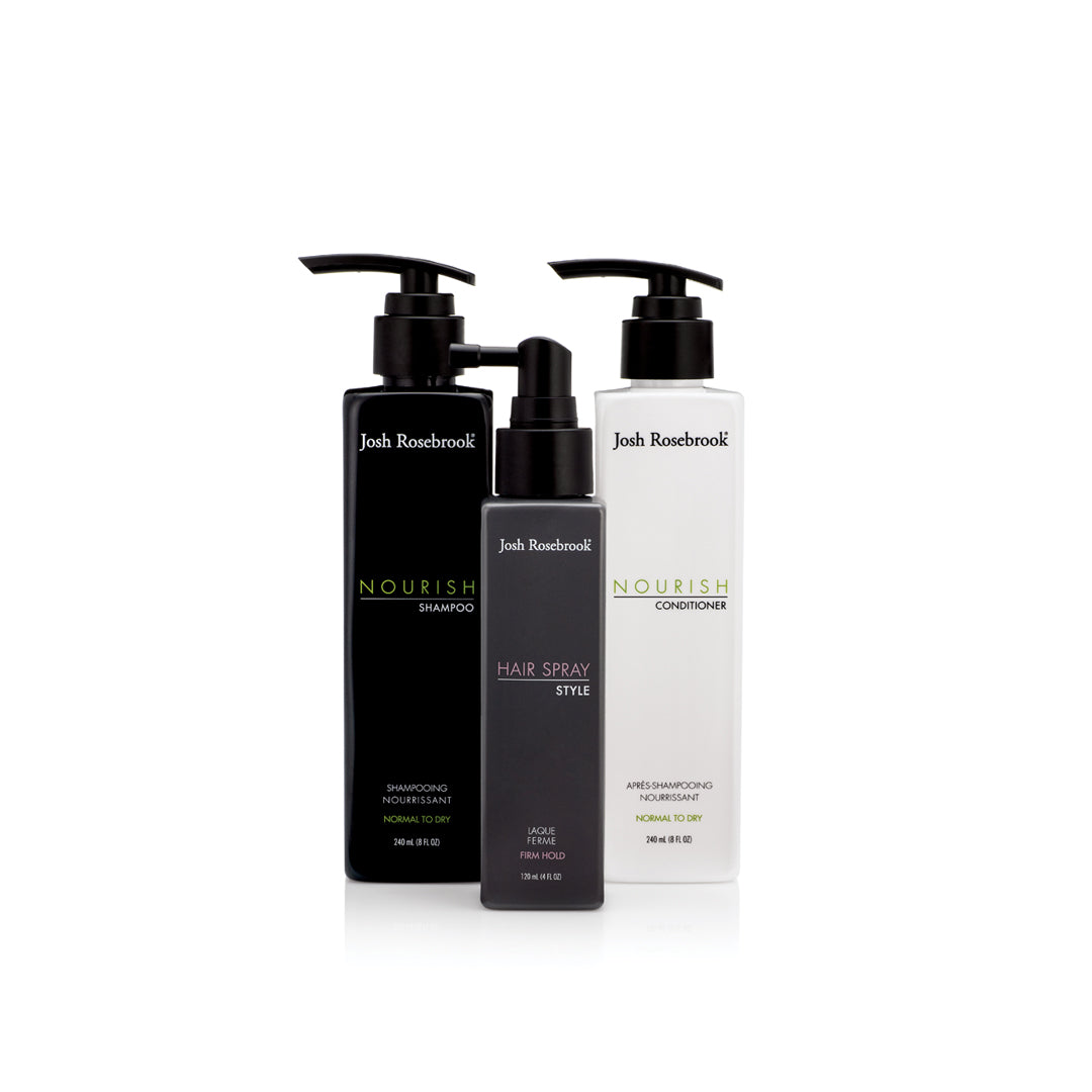 Trio de laques nourrissantes pour cheveux