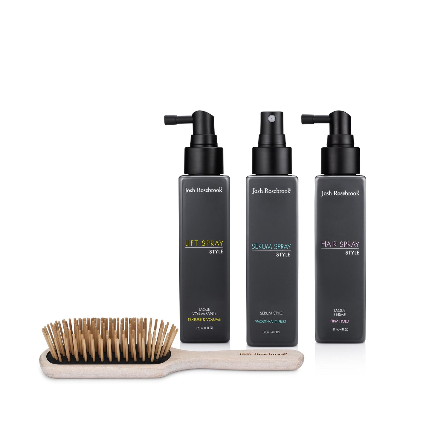 Style Trio & Wide Paddle Hair Brush